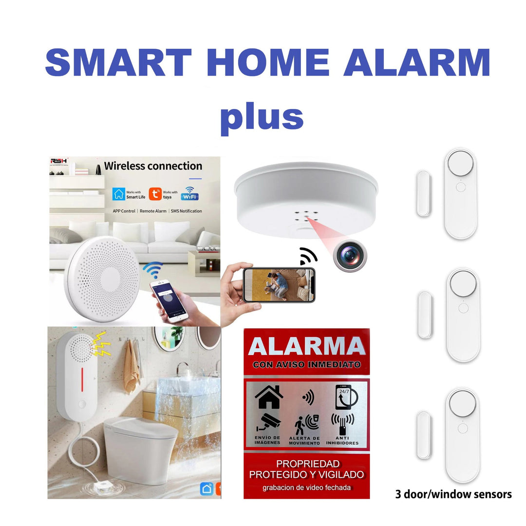 SMART HOME ALARM Plus kit . For houses, atached houses, apartments with multiple accesses.