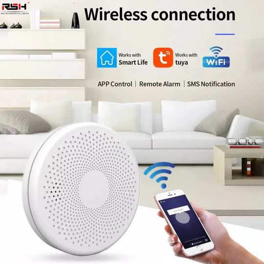 Smoke & Carbon Monoxide Detector with WiFi Alarm
